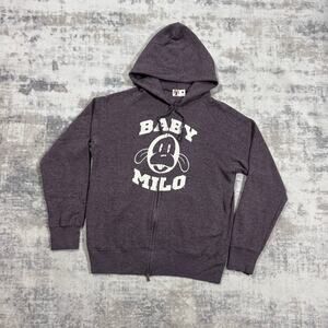 Authentic Bape 2000’s Baby Milo Full Zip Hoodie M